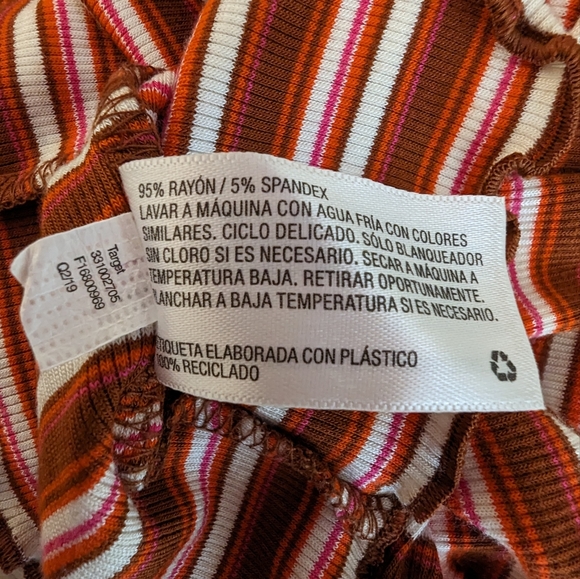 NWOT | Wild Fable Striped Lettuce Edge Crop Top - Picture 9 of 9